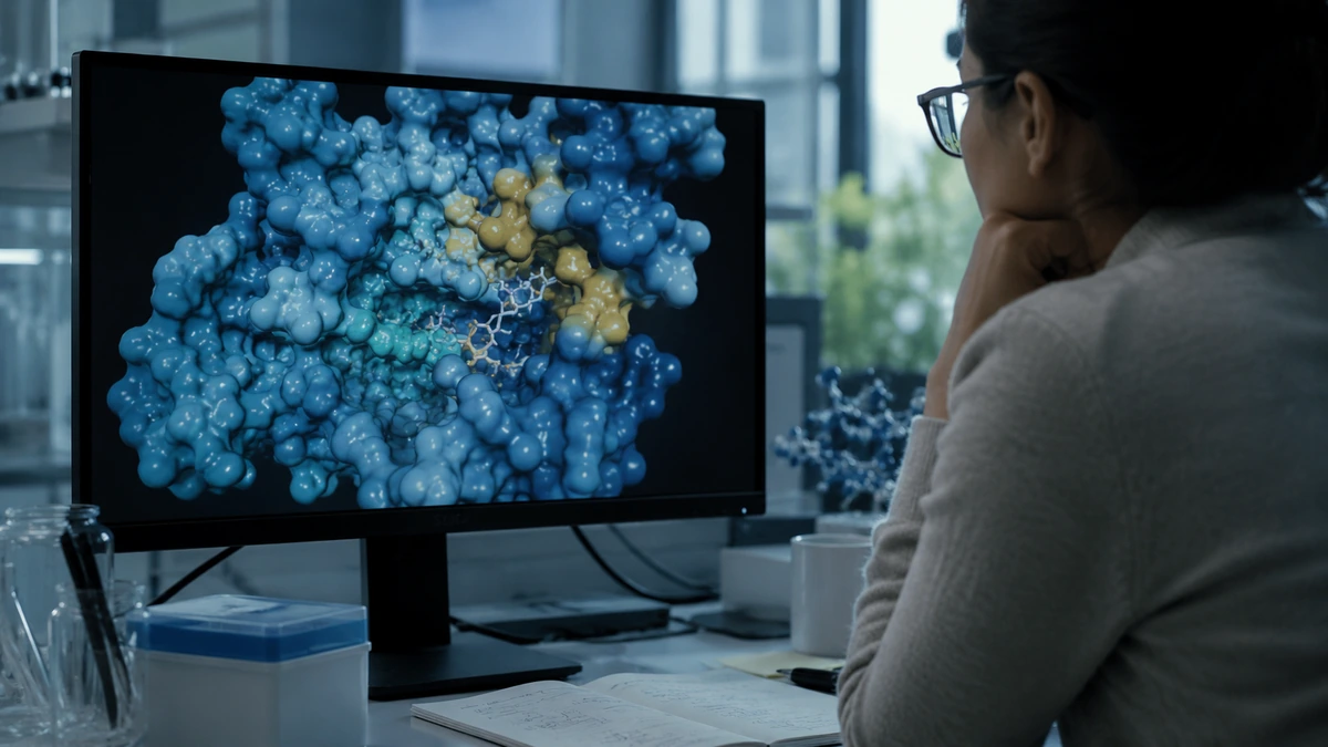 Biotech AI homepage illustration