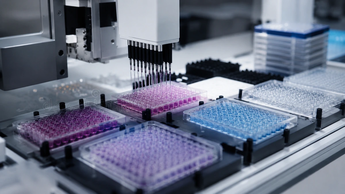 Biotech AI models and tools illustration
