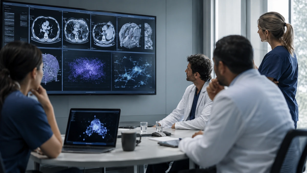 Biotech AI news illustration